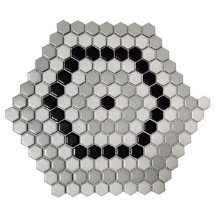 WS TILES® 1" x 1" Porcelain Honeycomb Wall & Floor Tile