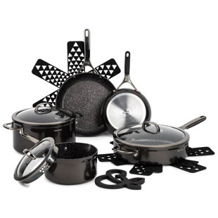 CG INTERNATIONAL TRADING 12 - Piece Non-Stick Aluminum Cookware Set