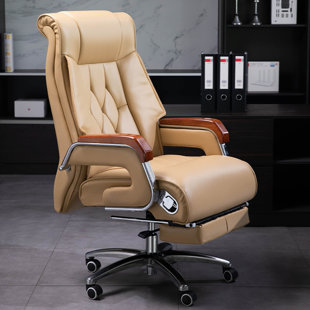 KINNLS Office Genuine Leather Executive Chair