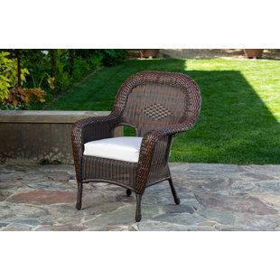 TORTUGA OUTDOOR Sea Pines Outdoor Dining Armchair with Cushion