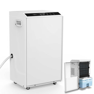 LINKEWODE 180 Pints per Day Console Dehumidifier for Rooms up to 2300 Sq. Ft.