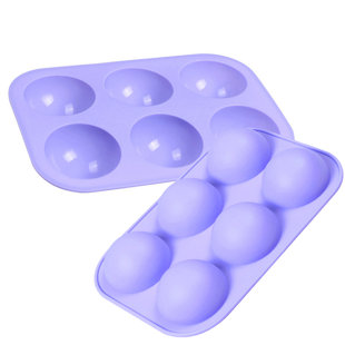 GRAND SERVICO 6 Holes DIY Ball Sphere Silicone Cake Mold 10PCS Kitchen Baking Mold
