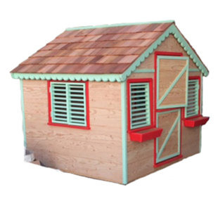 Little Alexandra Canadian Playhouse Factory 72'' W x 72'' D Indoor / Outdoor Luxury Playhouse