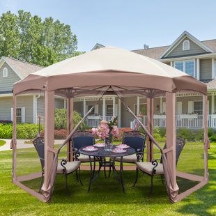 OUTOPEE 12 Ft. W x 10 Ft. D Steel Pop-Up Gazebo