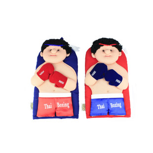 SBAI SBAI Novelty Muay Thai Boxing Pair Oven Gloves 100% Cotton Mitt Padded