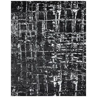 BOKARA RUG CO., INC. Hand-Knotted High-Quality Charcoal/Ivory Area Rug