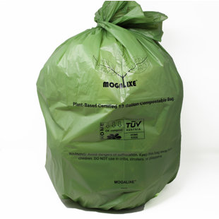 Mogalixe Compostable 13-Gal. Trash Bags (Set of 50)