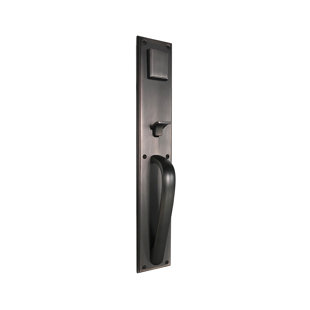 KNOCKETY Rectangular Lower Half Handleset with Door Lever
