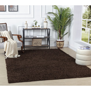 SURYA B.V. Fivelands Solid Colour Machine Woven Brown Area Rug