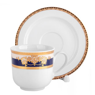 THUN 1794 A.S. Regatta Bohemian Porcelain Teacup And Saucer