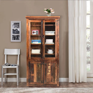 DESIGNE GALLERIE 71" H x 35" W Solid Wood Standard Bookcase