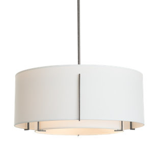 HUBBARDTON FORGE Exos 3 - Light Burnished Steel Unique/Statement Pendant