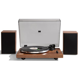 ARKROCKET AUDIO Arkrocket Cassini Bluetooth Vinyl Turntable Record Player 40Watt Stereo Bookshelf Speakers