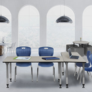 REGENCY Romig Kee Adjustable Height Rectangle 2-Student Activity Table & Chair Set