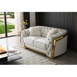 GLORY FURNITURE Opal 71'' Velvet Loveseat