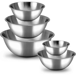 WHYSKO Stainless Steel Nested Mixing Bowl Set