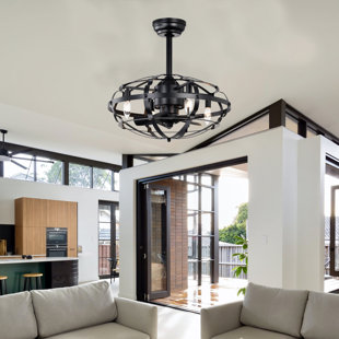 WILLISTON FORGE Ganessa 20'' Ceiling Fan with Light Kit