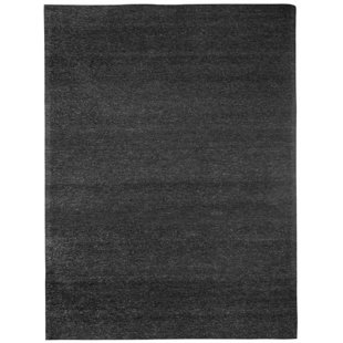 MINORI CASA Rudra Rectangle Area Rug in Graphite/Ivory