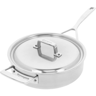 Demeyere Essential 5 3 Quarts Stainless Steel (18/10) Saute Pan with Lid