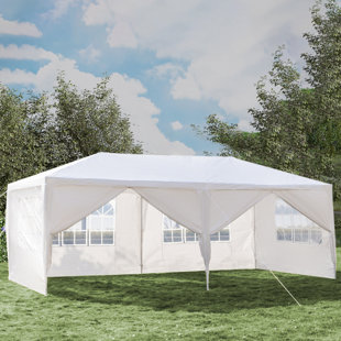 CG INTERNATIONAL TRADING 20 Ft. W x 8.5 Ft. D Iron Party Tent