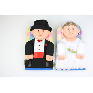 SBAI SBAI Novelty Pair Oven Gloves Bride and Groom 100% Cotton Mitt Padded