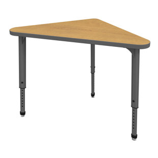 MARCO GROUP INC. Apex Series Adjustable Height Triangle Shaped Collaborative Desk