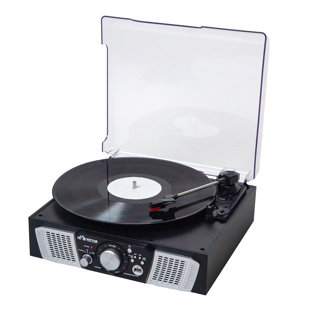 VICTOR Lakeshore 5-in-1 Turntable System with Bluetooth Record Player