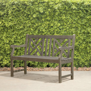 CANORA GREY Aarvi Acacia Outdoor Bench