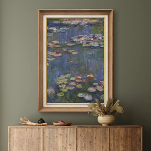 SIGNLEADER " Pastel Water Lily Pond " by Claude Monet