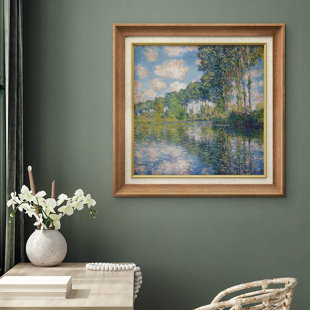 SIGNLEADER " Watercolor Forest Lake " by Claude Monet