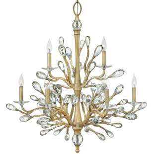 FREDRICK RAMOND Eve 9 - Light Dimmable Tiered Chandelier