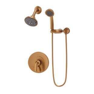 SYMMONS Elm Wall Mounted Shower Faucet with Hand Shower and Integral Diverter Handle