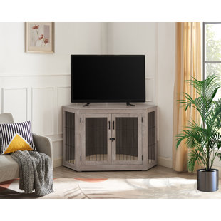 ARCHIE & OSCAR™ Dereham Furniture Corner Dog Crate With Cushion