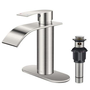 XWSI Widespread Single-handle Bathroom Faucet with Drain Assembly