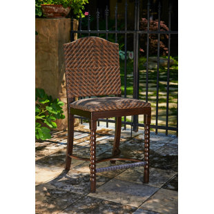 INSPIRED VISIONS San Marco 23.6" Patio Bar Stool (Set of 2)