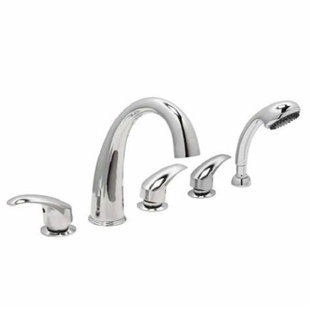 AVORA BATH 48'' x 28'' Walk-in Air Fiberglass Bathtub with Faucet