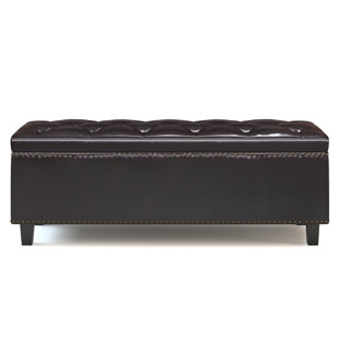 SIMPLI HOME Heatherton Storage Ottoman