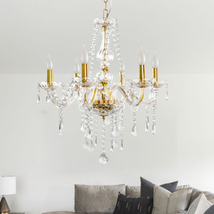 ROSDORF PARK Chaskel 6 - Light Crystal Classic / Traditional Chandelier