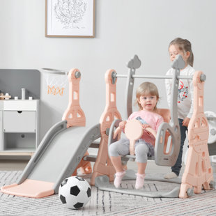 SAPPHOME Toddler Slide and Swing Set