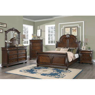 F&L HOMES STUDIO Dontrell King Standard 5 Piece Bedroom Set