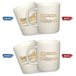 NORTHLANDZ Coffee Cup for Hot Beverages - 4.7" (Set of 2)