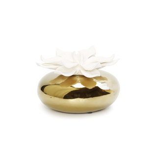 VIVIENCE Diffuser with Dimensional White Flower, Irish and Rose Aroma