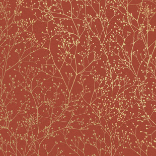 Clarissa Hulse Gypsophila Metallic Floral Wallpaper