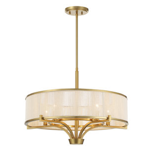 SAVOY HOUSE Wynwood 5-Light Chandelier in Warm Brass