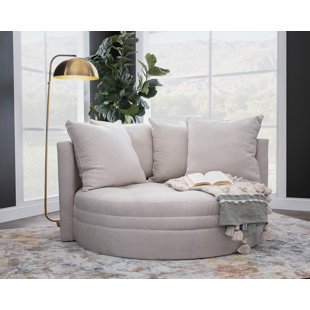 HOME BY SEAN & CATHERINE LOWE Kennedy 64" Wide Polyester Barrel Chair