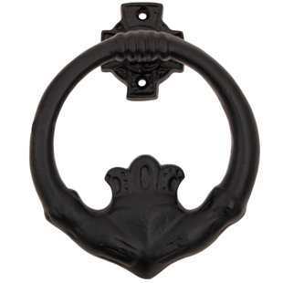 MYSTIC COLONIAL HARDWARE Claddagh Door Knocker Solid Cast Iron Victorian Colonial Retro Steampunk Gothic Baroque Medieval