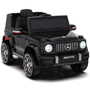 ANPABO 12V Benz G63 Licensed Powered Ride On Car W/ Remote Control, Low Battery Voice Prompt, Led Headlight