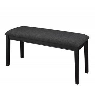 BRASSEX Accent Bench, Gray / Black