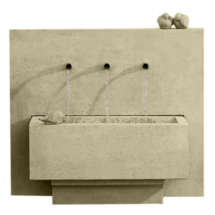 CAMPANIA INTERNATIONAL X 3 Hand Crafted Weather Resistant Floor Fountain
