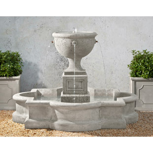 CAMPANIA INTERNATIONAL Navonna Hand Crafted Weather Resistant Floor Fountain